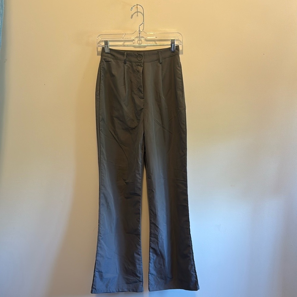 Gray Pretty Little Thing Wide-Leg Pants size US 2